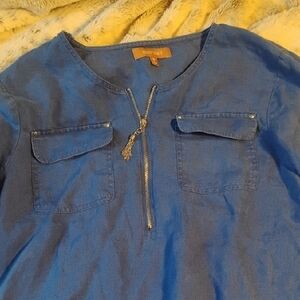 Lucky Brand Blue Casual Button Down Shirt